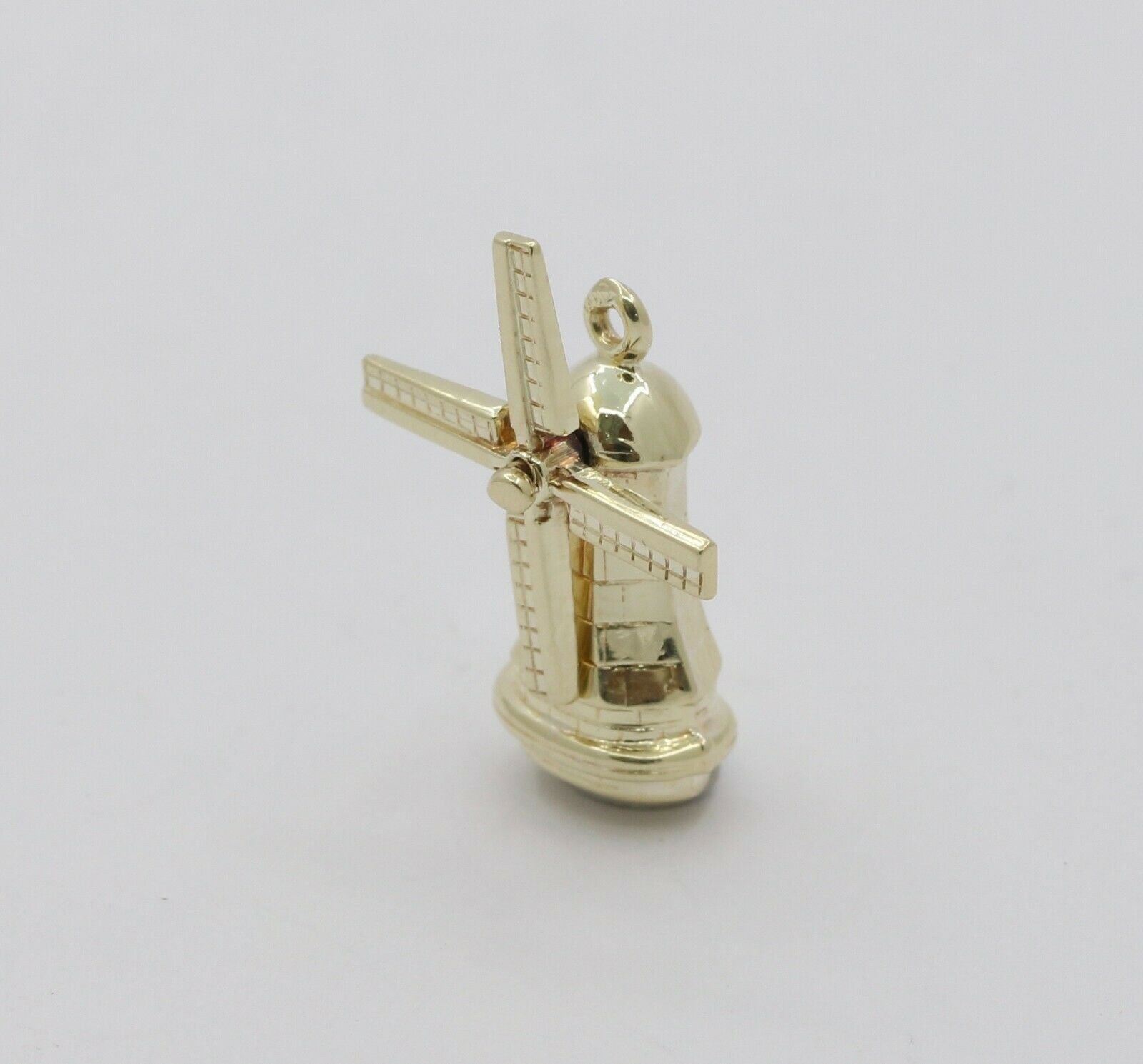 Vintage 14K Yellow Gold Windmill Charm