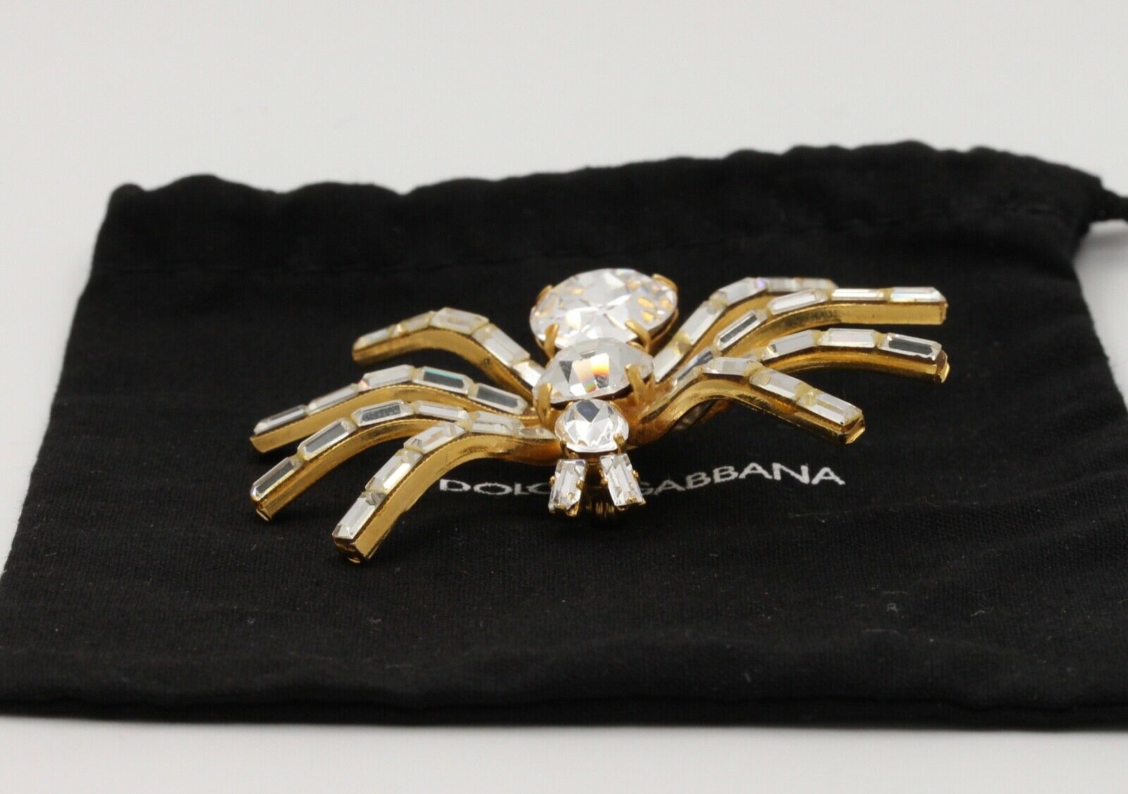 Antique Pearl Spider Brooch of 10k Gold 