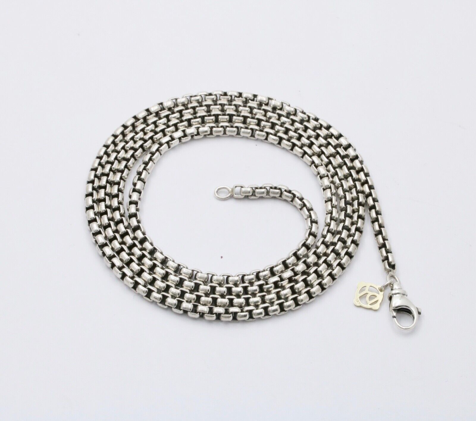 David Yurman 925 585 Box Chain Collection 32 Inch Necklace