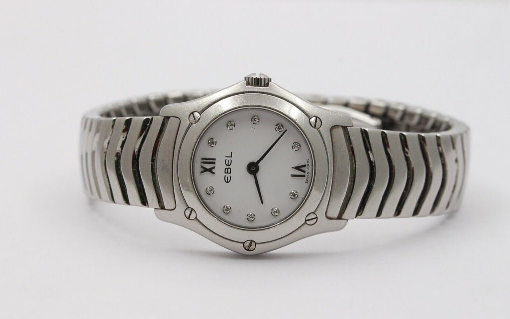 A Classic Ebel Woman's 27 mm face Stainless Steel Classic Wave Watch