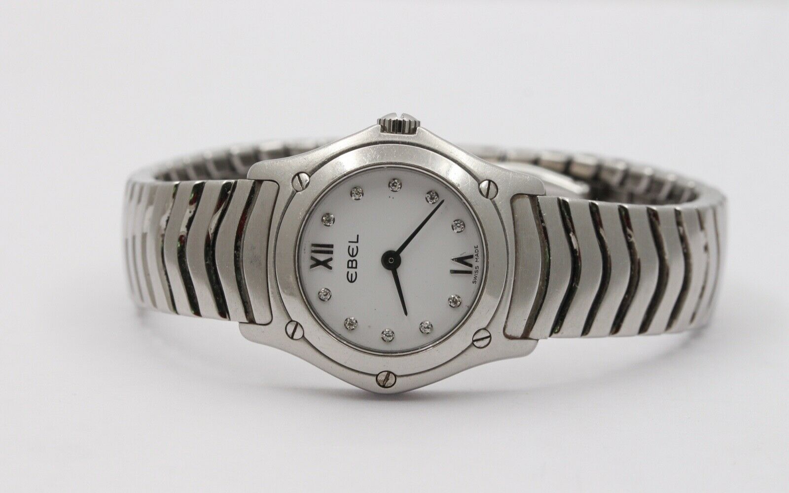 A Classic Ebel Woman's 27 mm face Stainless Steel Classic Wave Watch