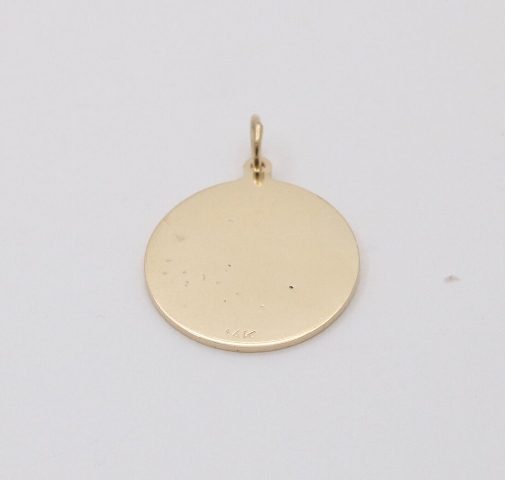 Vintage Initial “S” Diamond Medallion Charm Pendant.