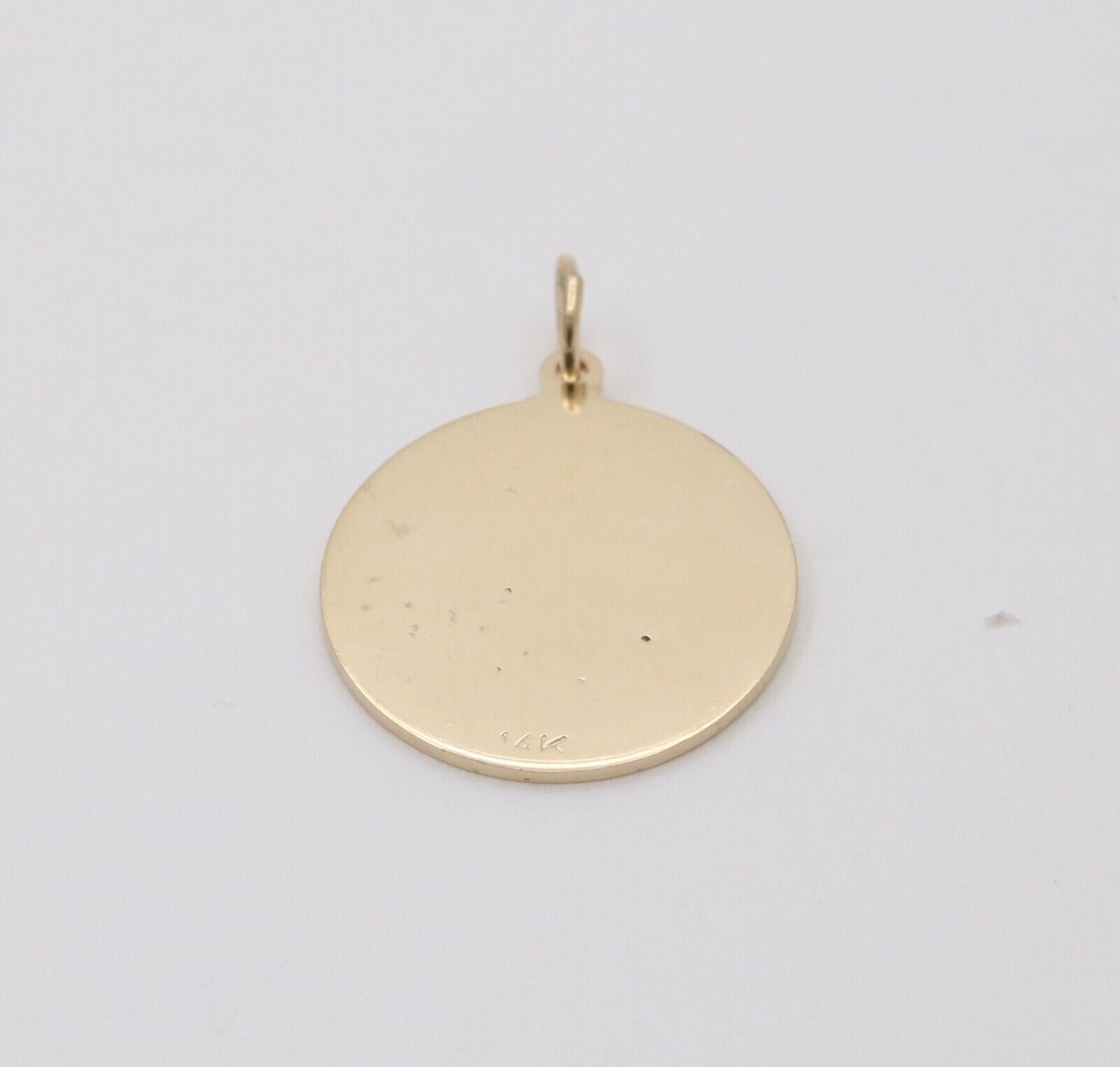 Vintage Initial “S” Diamond Medallion Charm Pendant.