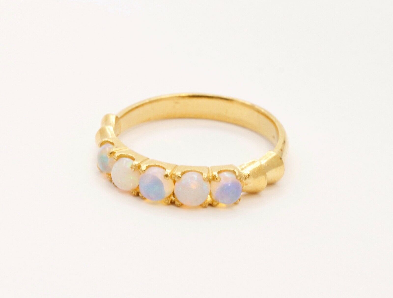 Vintage Ladies Natural Opals 22K Yellow Gold Ring