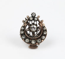 Load image into Gallery viewer, Victorian Ladies 9K Harp Pendant Pin
