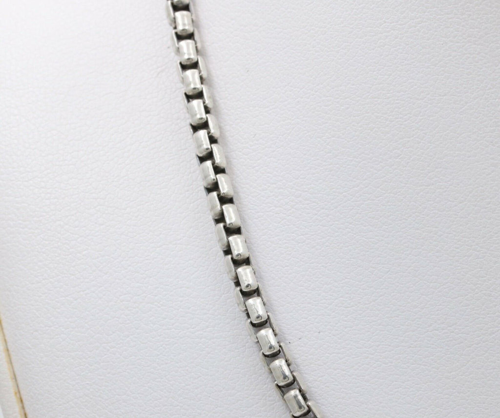 Classic David Yurman 22 inches sterling silver Rounded Venetian Link Necklace