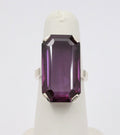Vintage Huge Tourmaline Sterling Silver Statement Ring