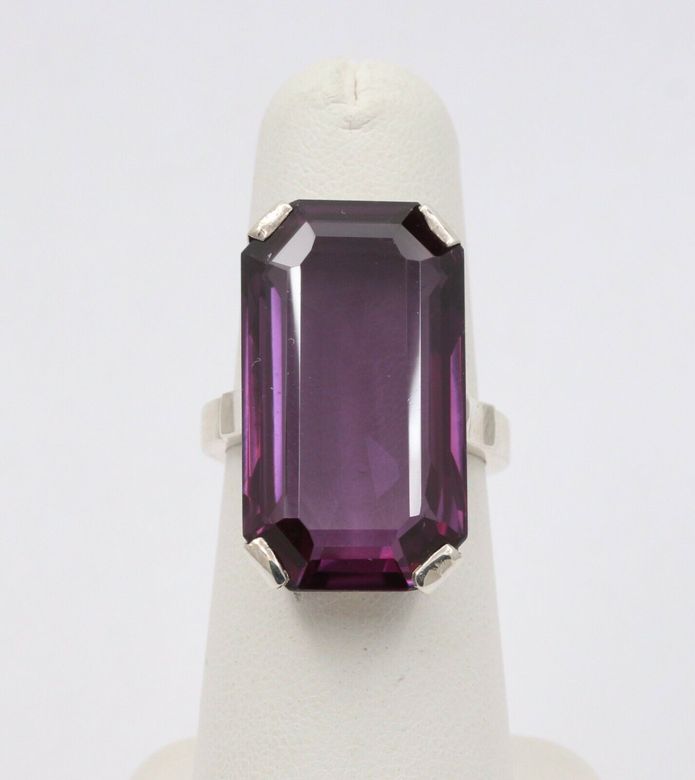 Vintage Huge Tourmaline Sterling Silver Statement Ring