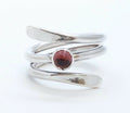 Beautiful Vintage Tourmaline Sterling Silver Coil Ring