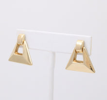 Load image into Gallery viewer, Vintage 14K Yellow Gold Geometric Dangling Earrings.
