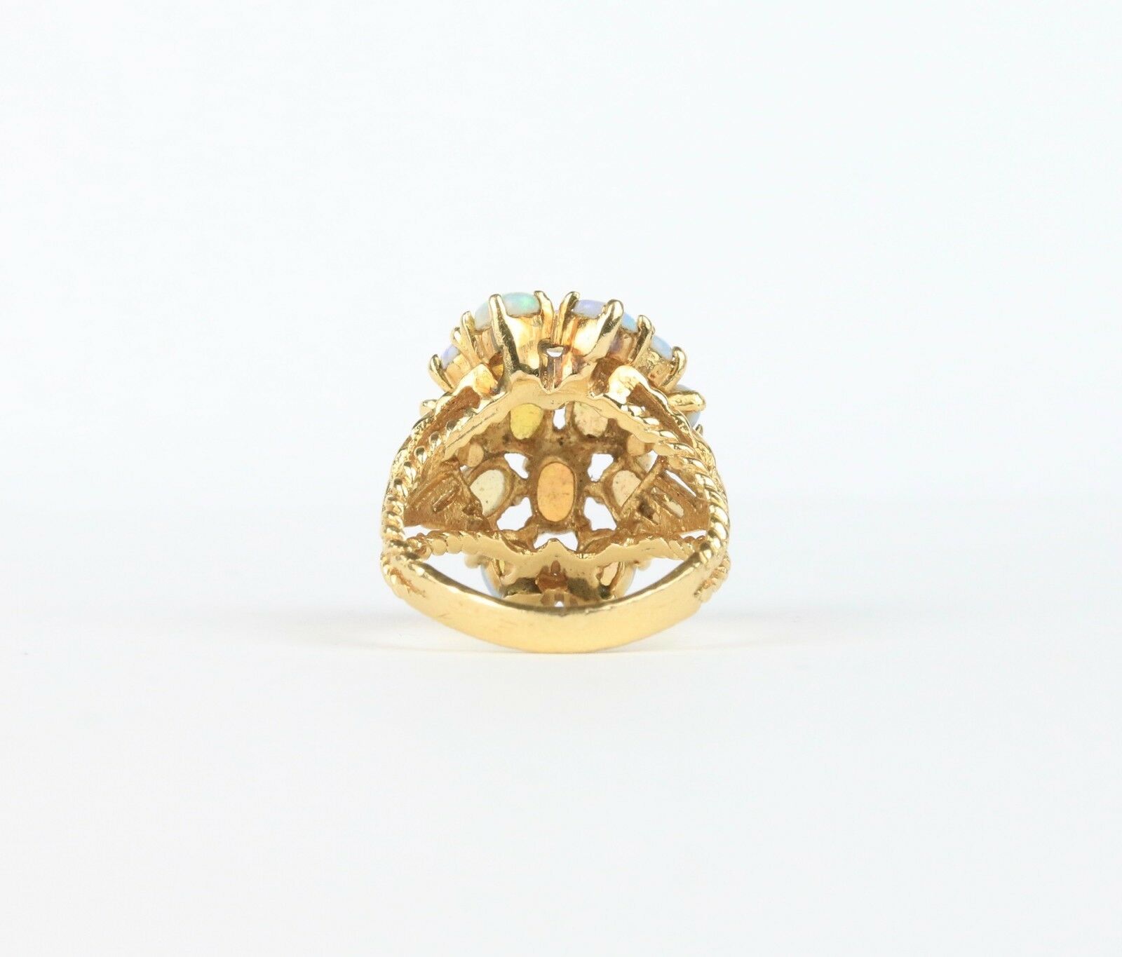 Estate Opal Cluster 14K Ladies Ring