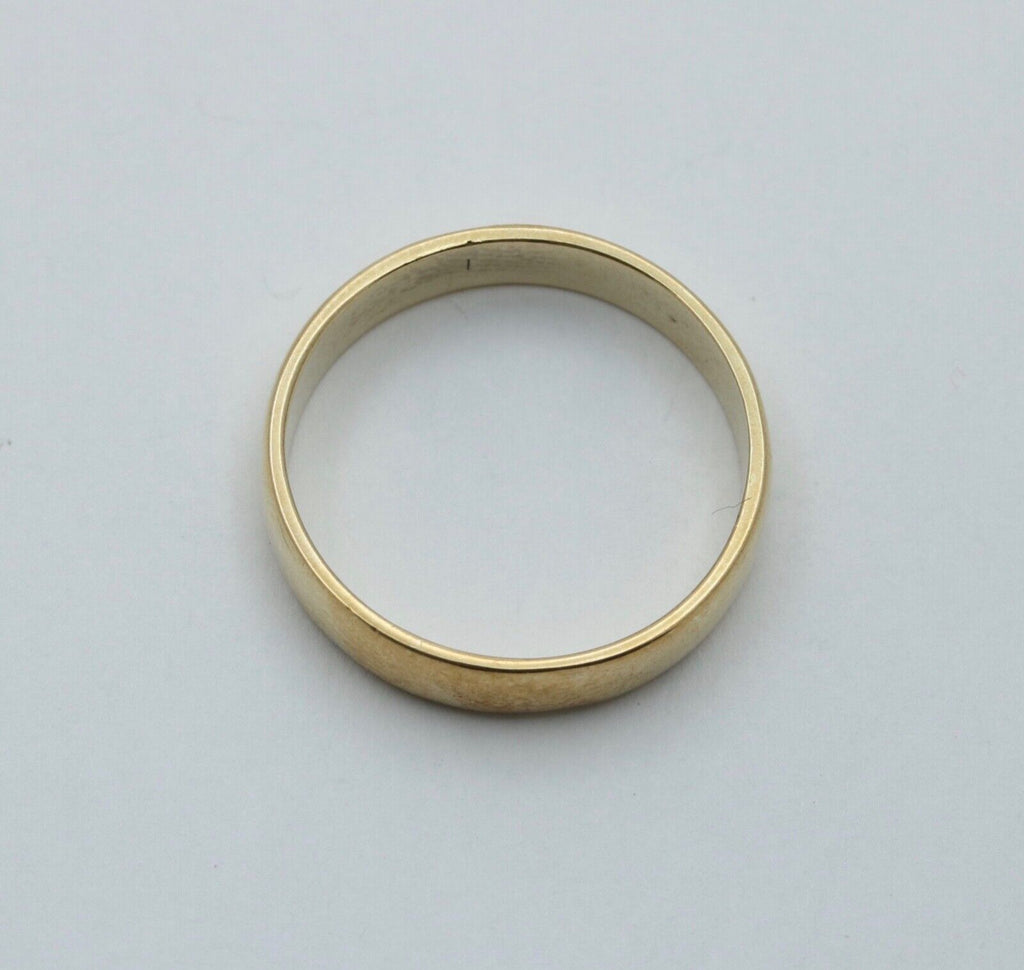 Art Deco Style Men's 14K Yellow White Gold Wedding Band