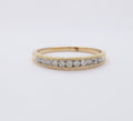 Vintage Diamonds 14K Yellow Gold Wedding Stacking Band Ring