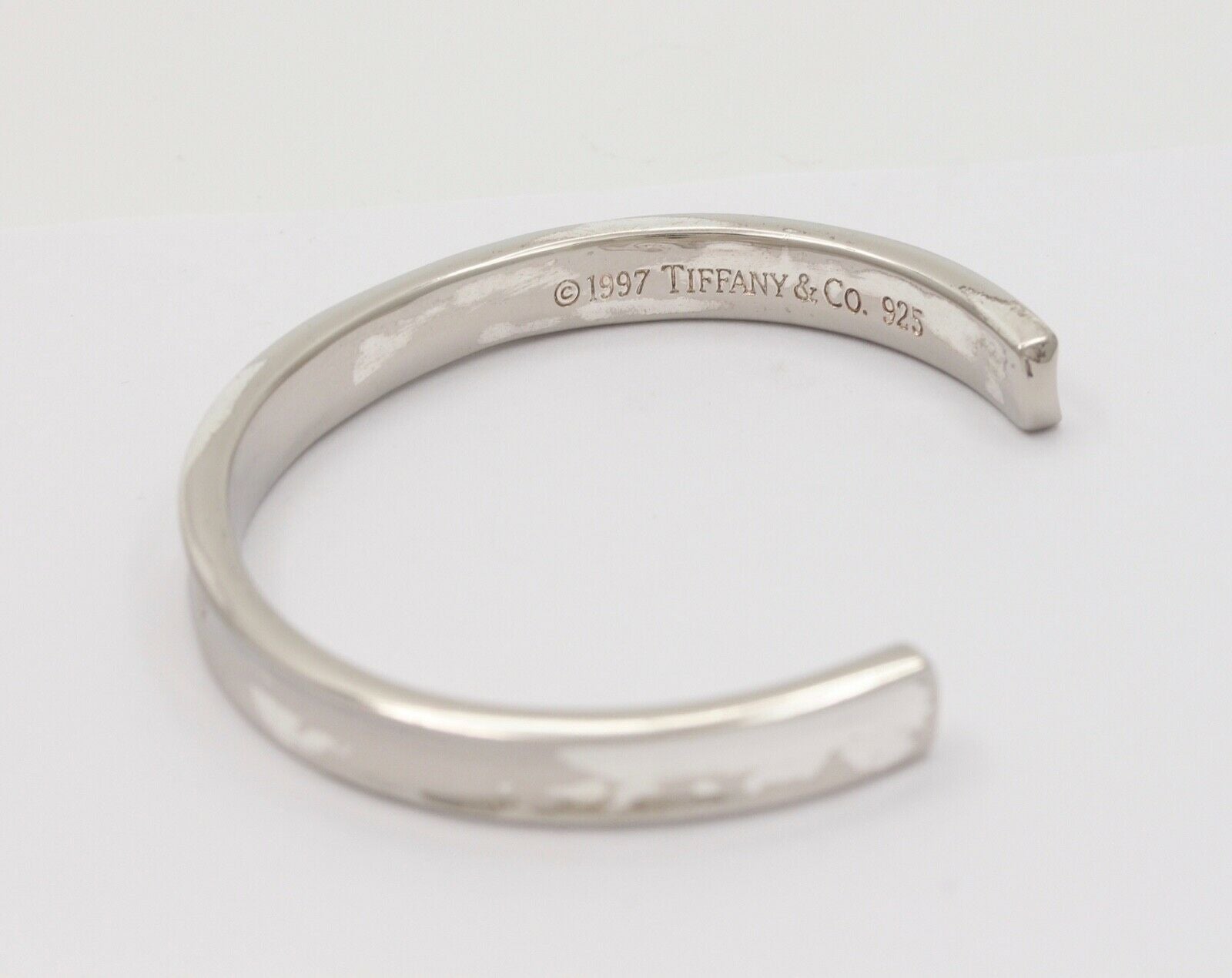 Classic Tiffany & Co Sterling Silver “The Tiffany 1837” Collection Bangle