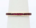 Vintage 14K Yellow Gold Ruby Eternity Band