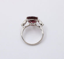 Load image into Gallery viewer, Gorgeous 18K White Gold Rubellite Tourmaline and Diamond Ring
