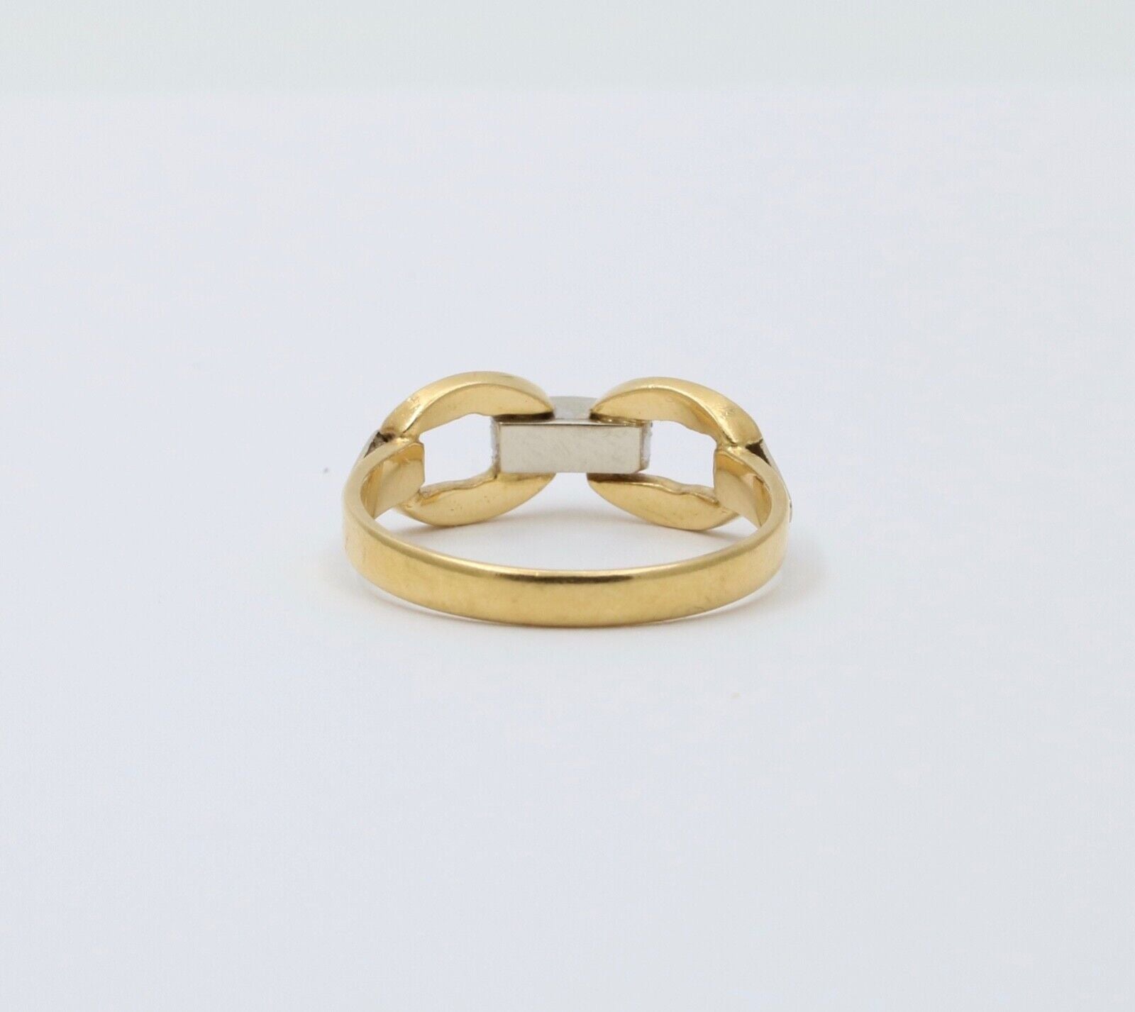 Vintage Minimize Diamond Infinity Stacking Ring, Buckle Ring.