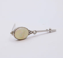 Load image into Gallery viewer, Art deco Opal and Diamond 18K Gold Brooch, Pin
