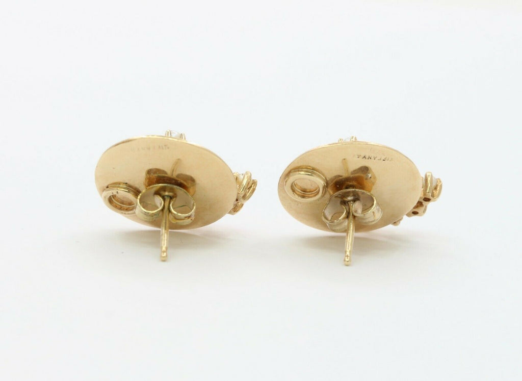 Retro Tiffany & Co 14K Yellow Gold Earrings
