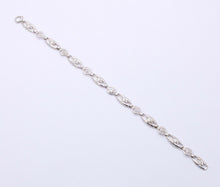 Load image into Gallery viewer, Art Deco Old Euro Diamonds 14K White Gold Bracelet
