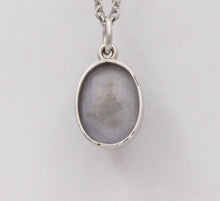 Load image into Gallery viewer, Vintage 14K White Gold Sapphire Pendant Estate Jewelry
