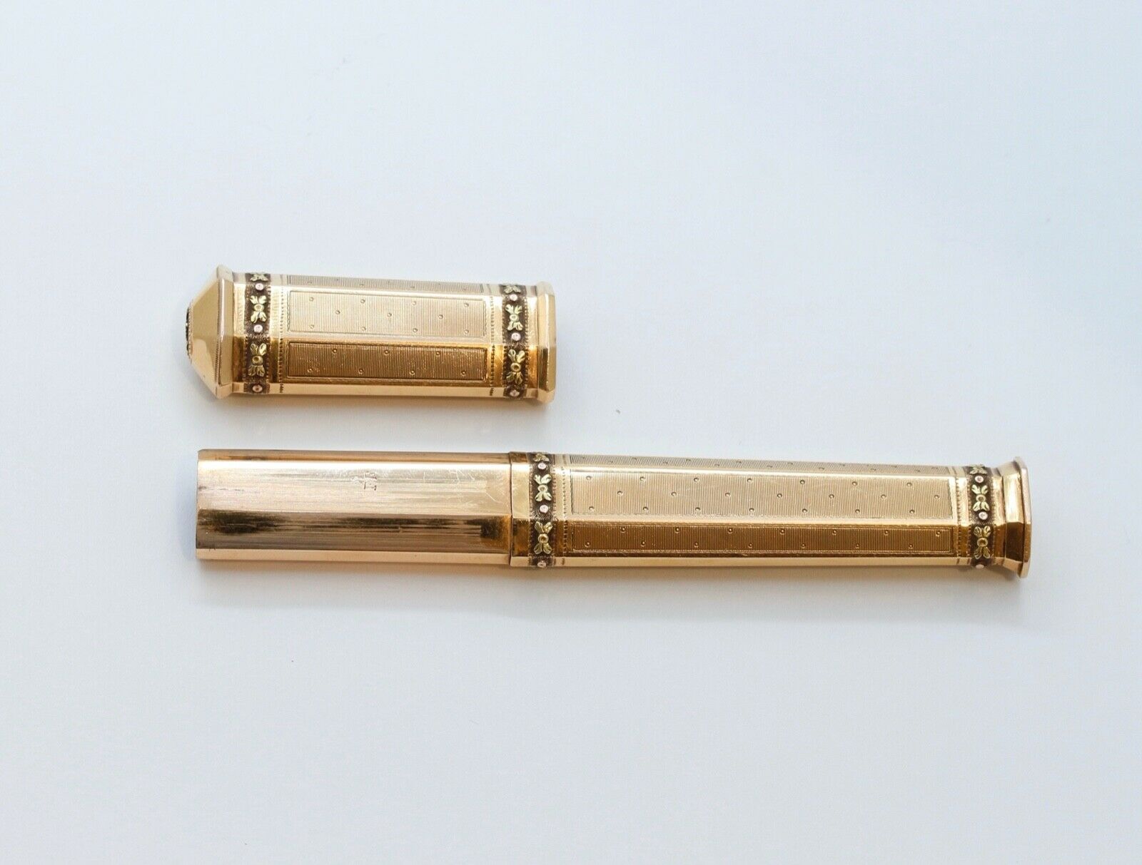 Victorian French 18K Yellow Rose Gold Wax Seal Stamp