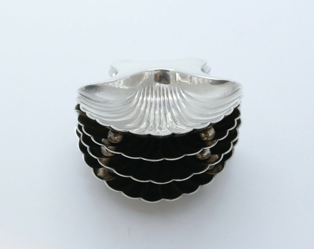 Vintage Tiffany and Co Scallop Shell Dish Set Sterling Silver