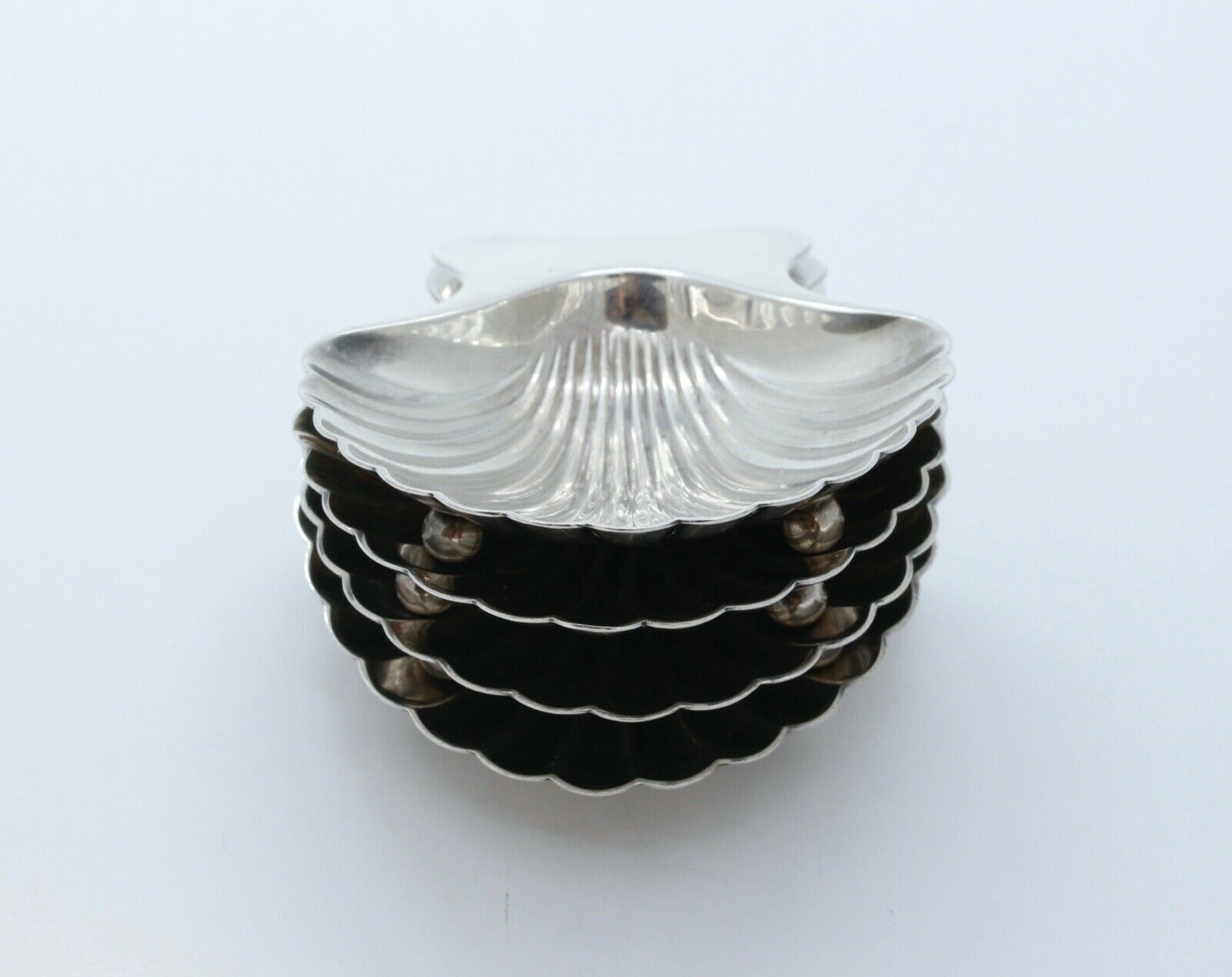 Vintage Tiffany and Co Scallop Shell Dish Set Sterling Silver