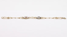 Load image into Gallery viewer, 1924’s Antique Essex Crystal Horse &amp; Fox 14K Gold Bracelet
