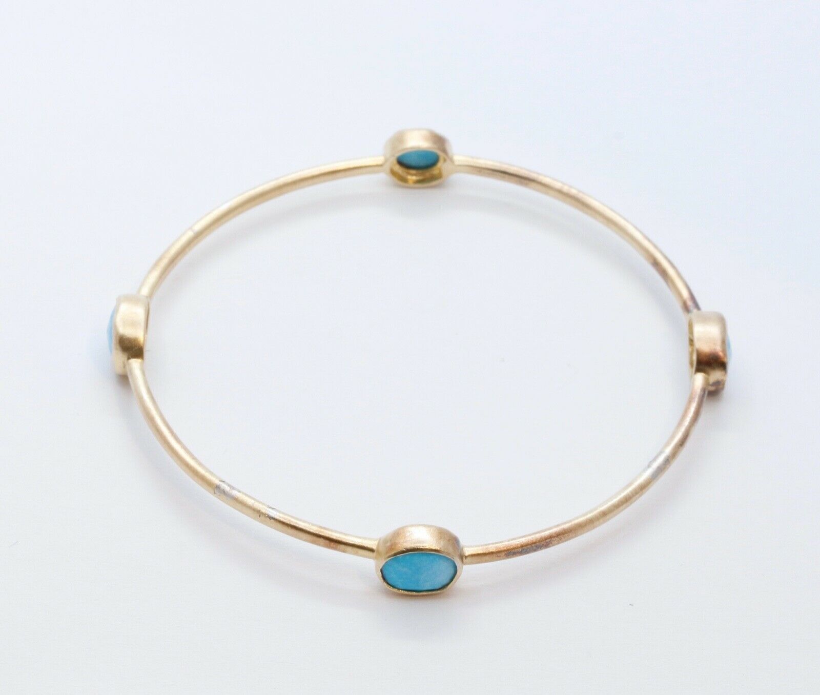 Vintage turquoise store skinny bangle bracelet