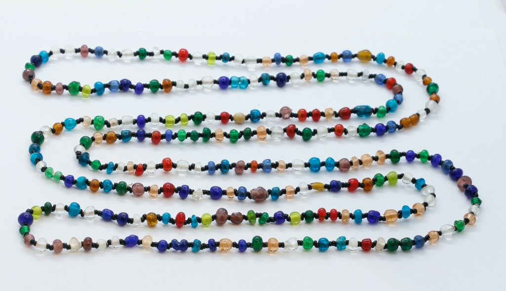 Vintage Art Glass Doubling Necklace