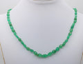 Vintage Designer Emerald 18K Yellow Gold Necklace