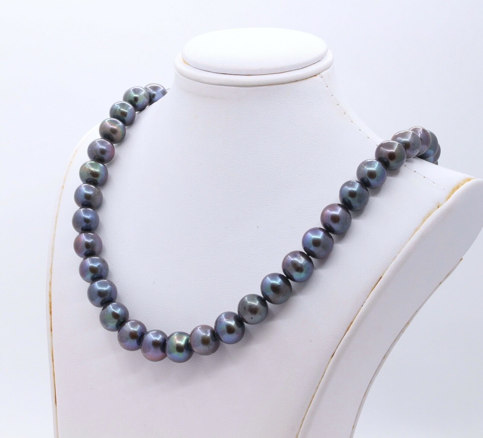 Vintage Tahitian South Sea Black Pearl 925 Necklace