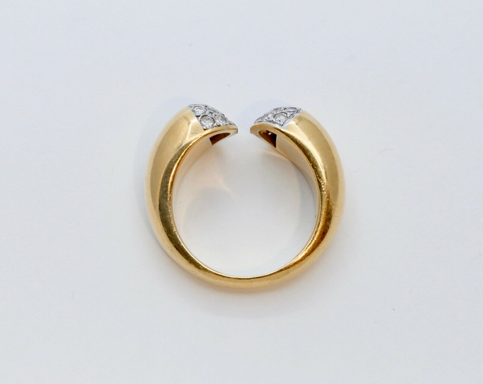 English Diamonds 18K Yellow Gold Open Ends Ring