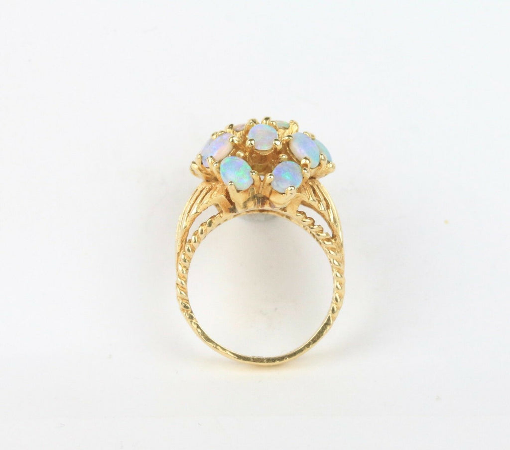 Estate Opal Cluster 14K Ladies Ring