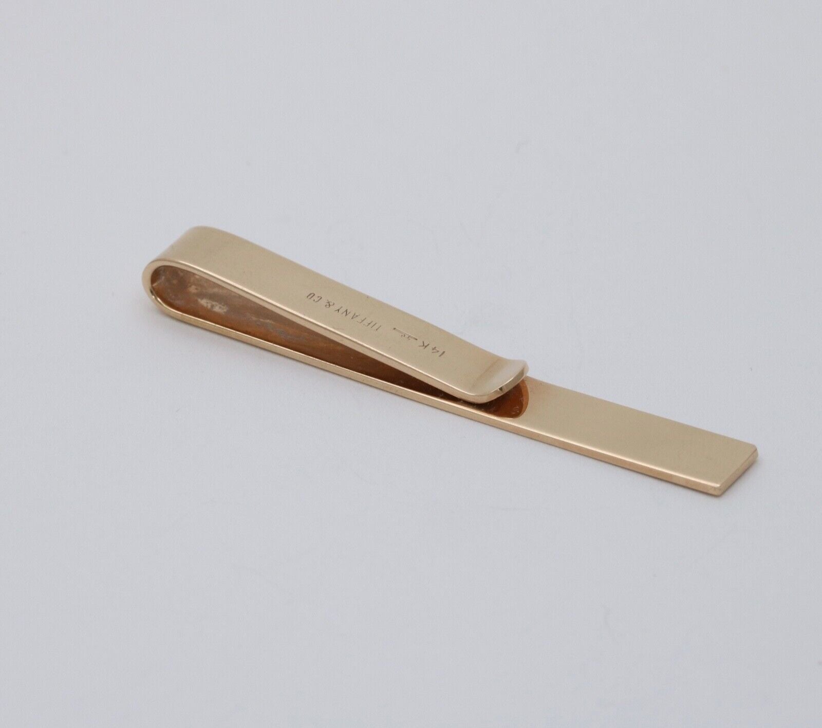 Vintage Tiffany & Co 14K Yellow Gold Tie Clip