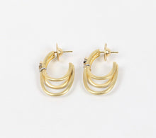 Load image into Gallery viewer, Vintage Denior 18K Yellow Gold, Diamond Earrings
