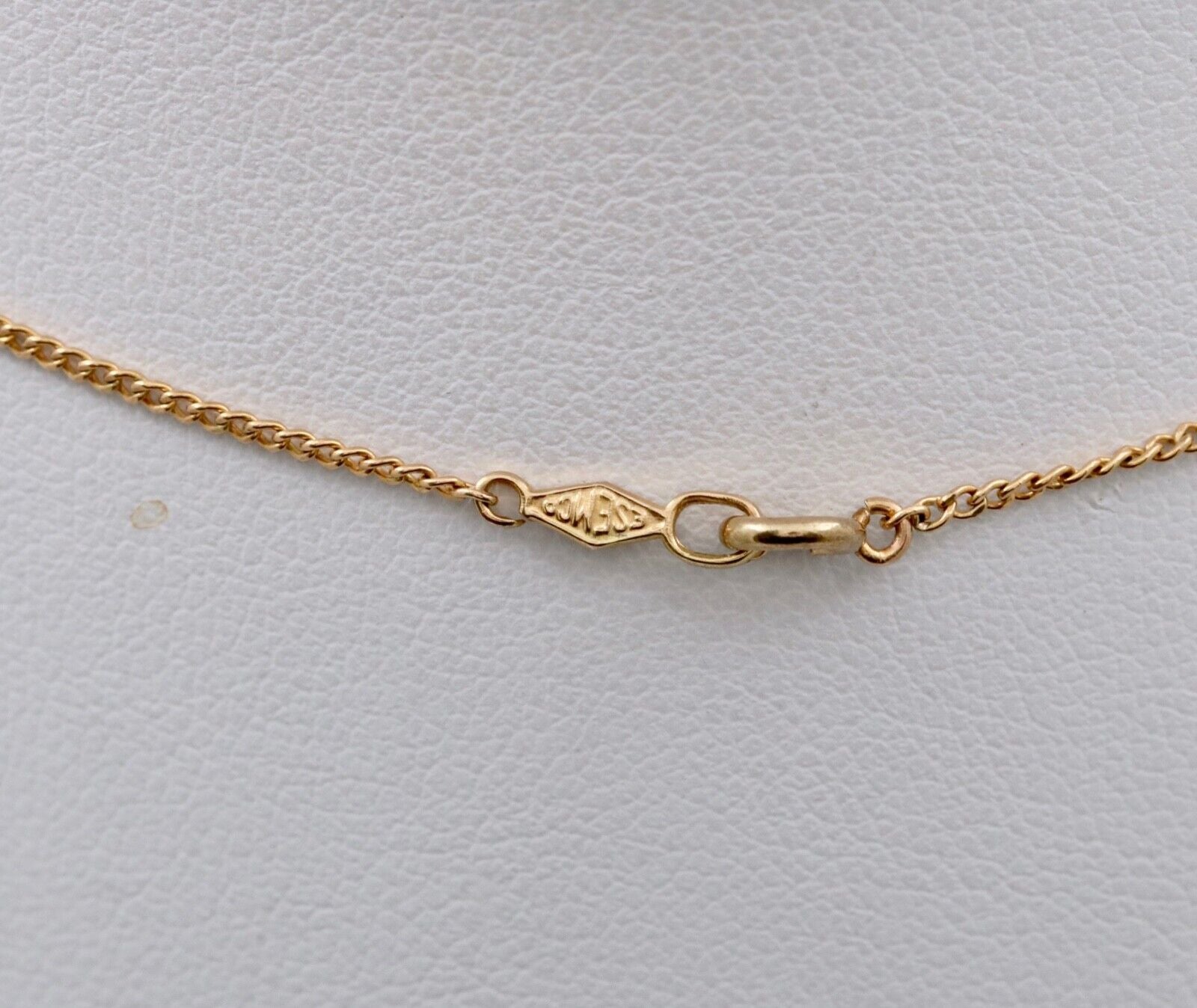 Edwardian Diamond & Pearl Lavaliere Pendant, Antique 10k Yellow Gold Necklace