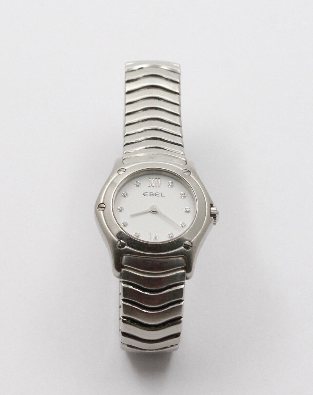 A Classic Ebel Woman's 27 mm face Stainless Steel Classic Wave Watch