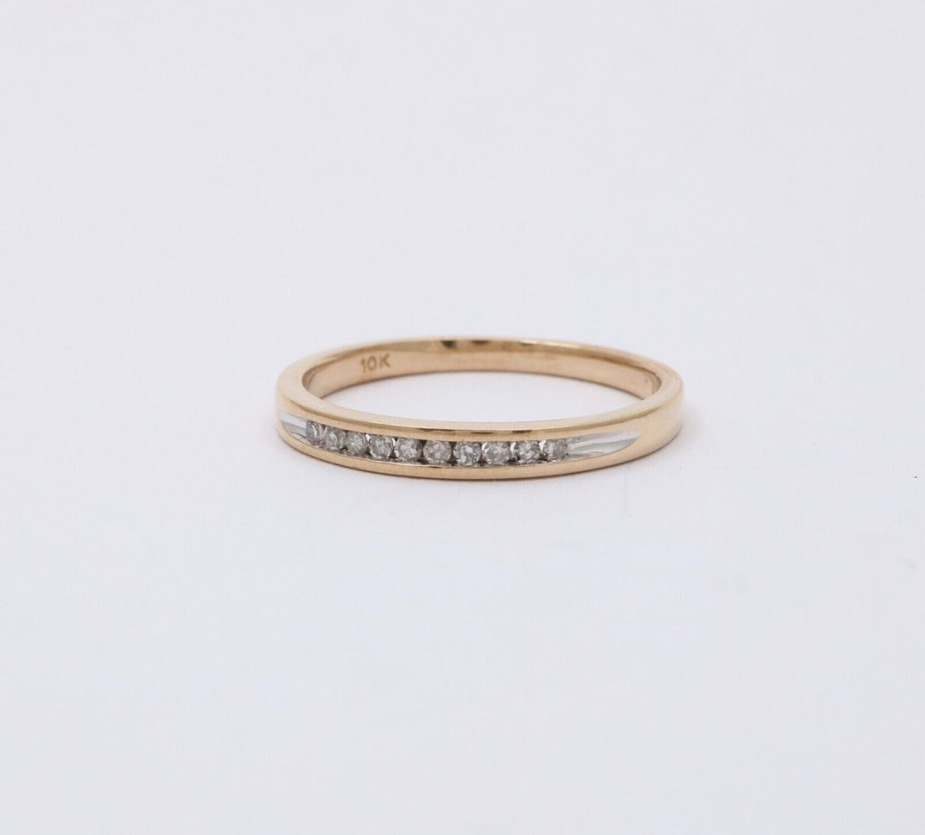 Vintage 10K Yellow Gold Diamond Band