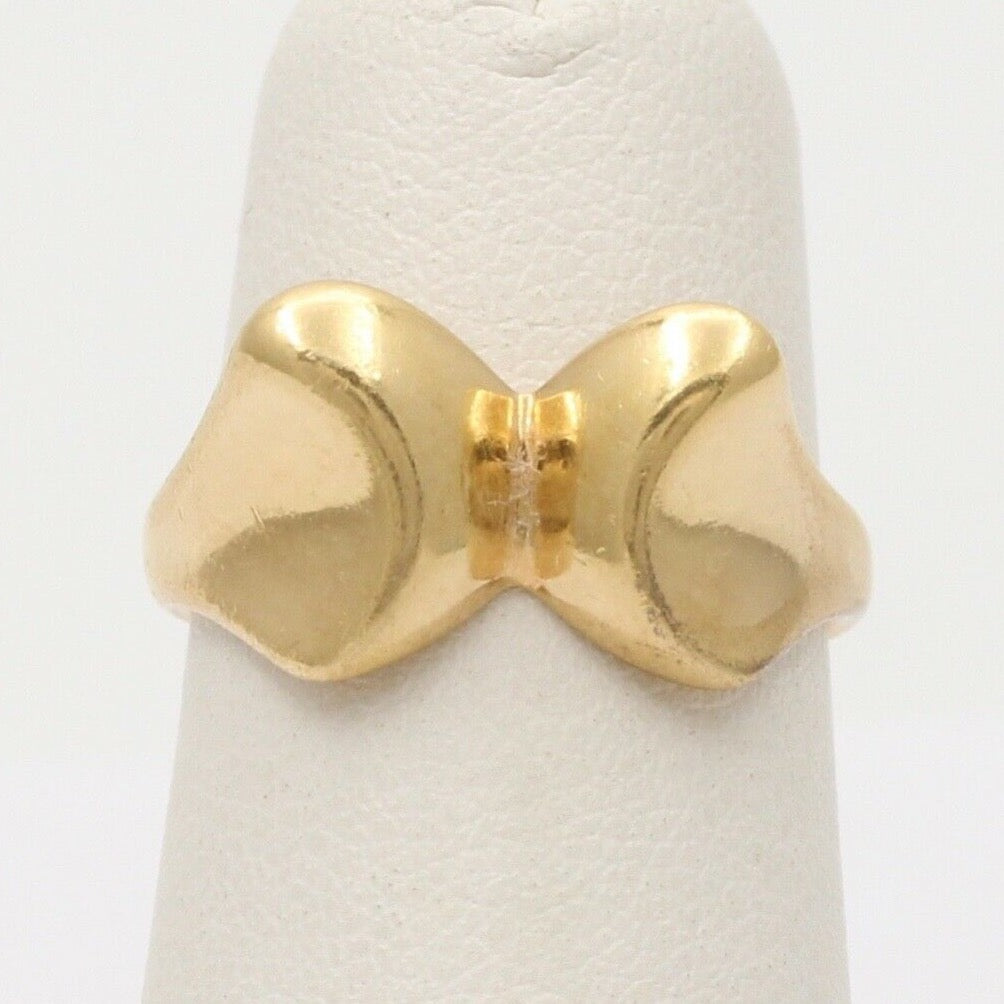 Tiffany and Co Elsa Peretti 18K Yellow Gold Full Hearts Ring