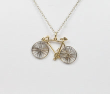 Load image into Gallery viewer, Vintage 14K Yellow Gold Bike Pendant
