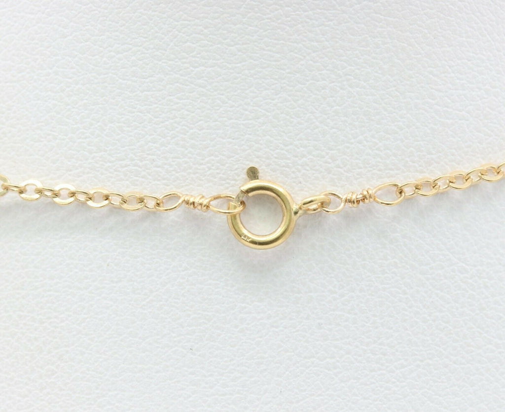 Vintage 14K Yellow Gold Peridot Pearl Necklace