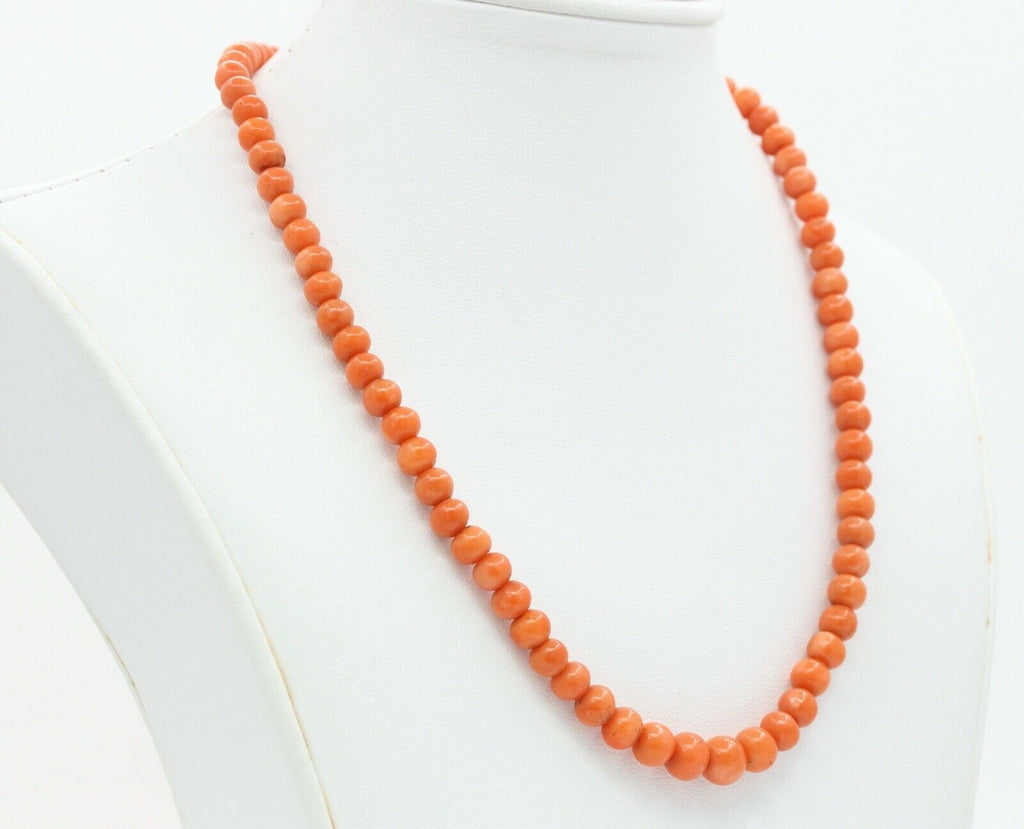 Victorian Single Strand Coral Necklace