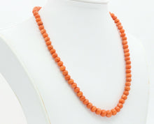 Load image into Gallery viewer, Victorian Single Strand Coral Necklace
