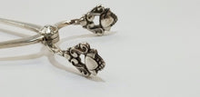 Load image into Gallery viewer, Antique Georg Jensen Flower Scrollwork Sterling Silver Sugar Cube Tongs
