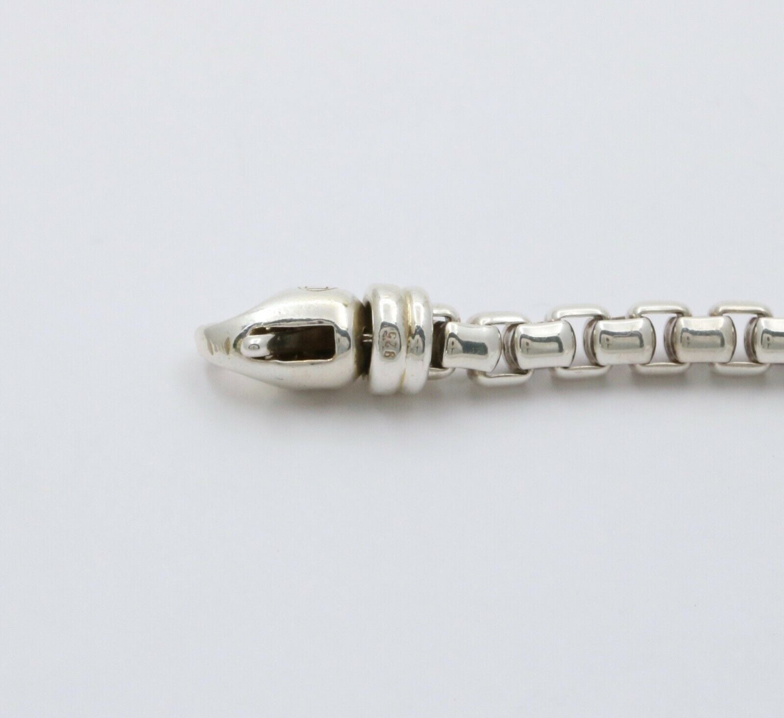 David Yurman Box Link Bracelet 925 Sterling Silver