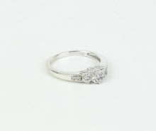 Load image into Gallery viewer, Vintage Ladies Diamonds 10K White Gold Engagement Ring
