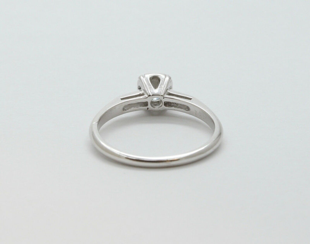Art Deco Diamond 14K White Gold Engagement Ring