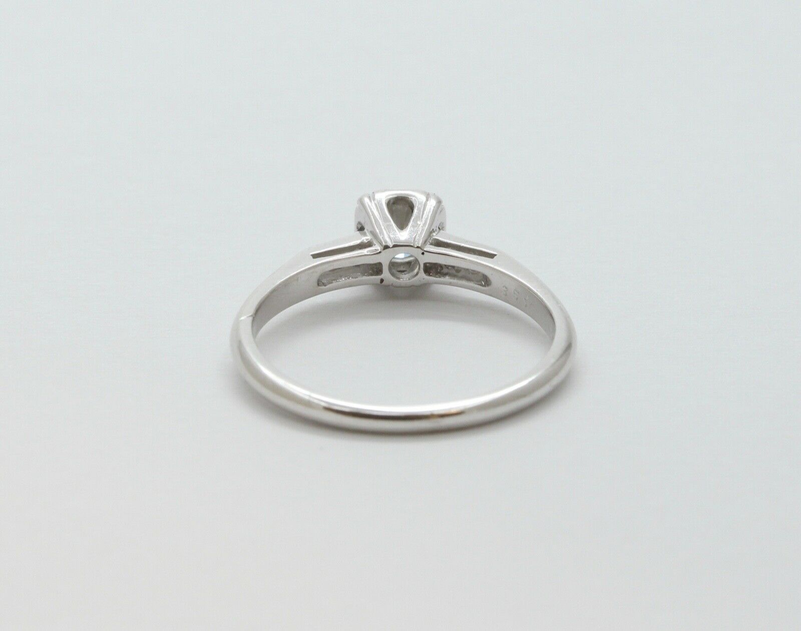 Art Deco Diamond 14K White Gold Engagement Ring
